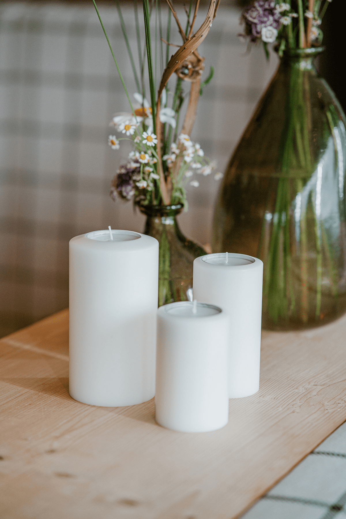 Permanent Candles Bundle in Weiß